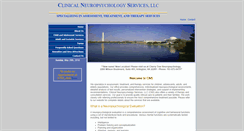 Desktop Screenshot of clinicalneuropsychologyservices.com